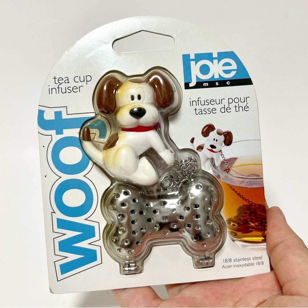 Joie Woof Dog Tea Infuser - Dog and Bone, Silve